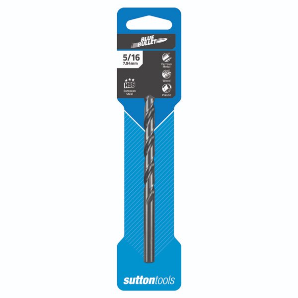 Sutton D129 Jobber Blue Bullet Drill Bit HSS - Imperial