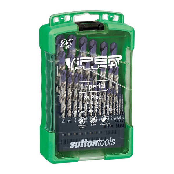 Sutton D179 S2 Jobber Drill Viper Plus HSS 29 Pce Set