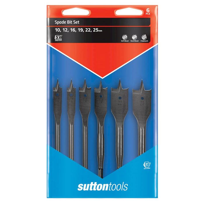 Sutton D501 SS6W Set 6pce Wallet Spade Bit