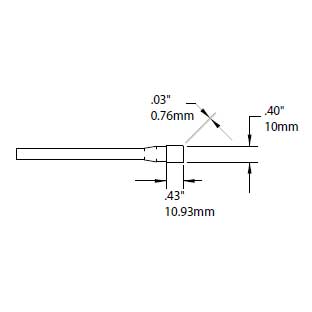 Metcal Cartridge Tweezer Blade 10mm (0.394 In)
