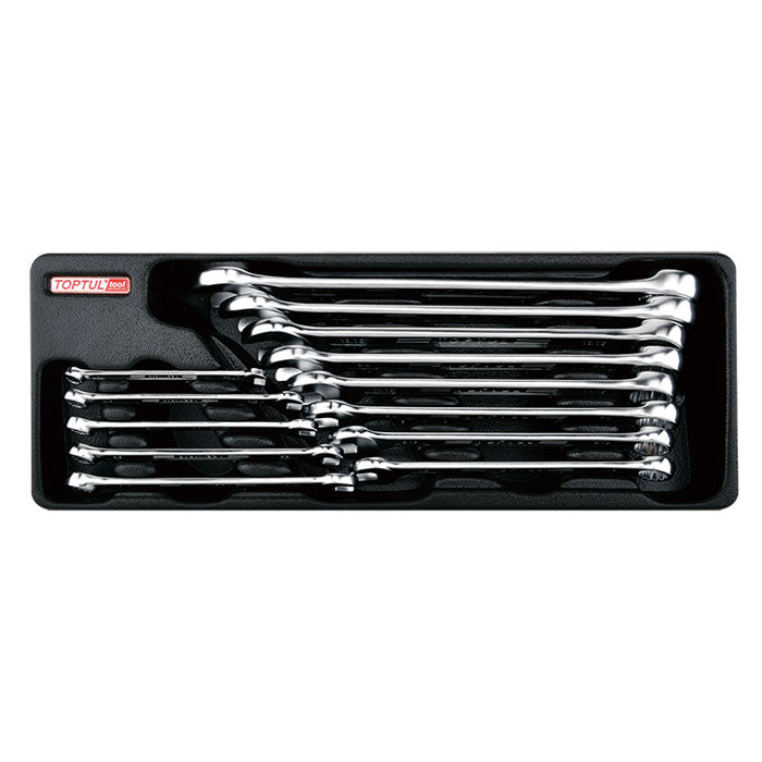 Toptul 13 Pce 15° Offset Super-Torque Combination SAE Spanner Set
