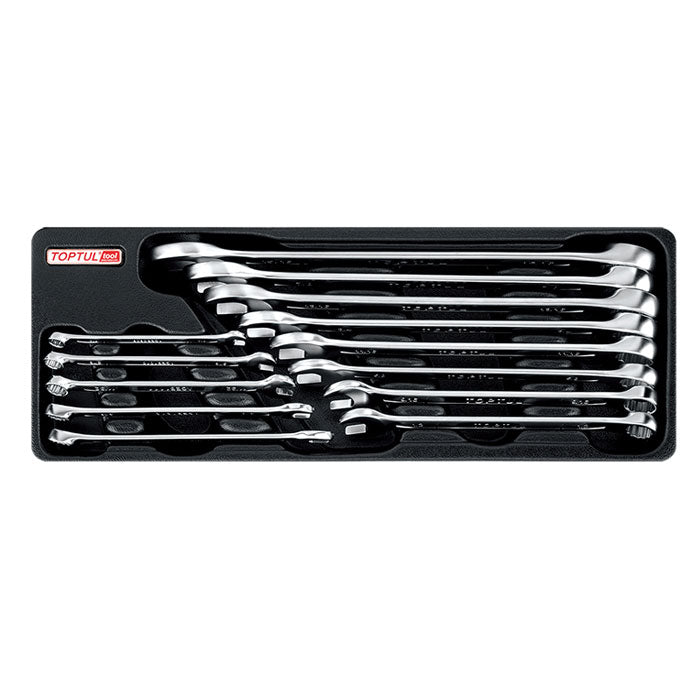 Toptul 13 Pce 15° Offset Standard Combination SAE Spanner Set
