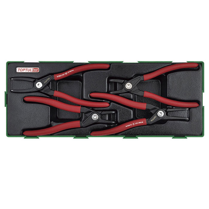 Toptul 4pc Retaining Ring Pliers Set (Modular Insert Tray System)