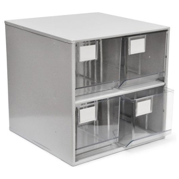 Treston Storage Bin Cabinet (4 Clear Drawer)