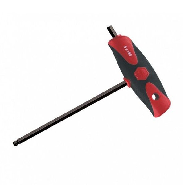 Wiha Soft Grip Dual Drive Ball End Hex T-handle - Metric