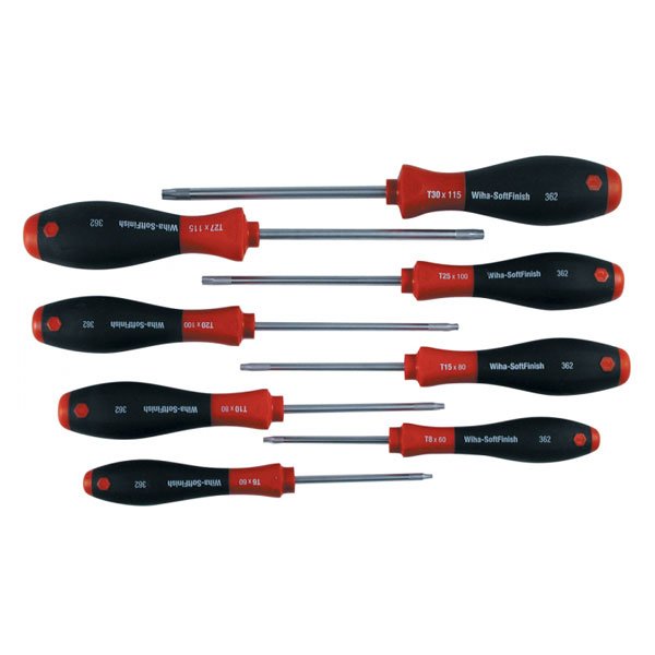 Wiha 8 Pce Torx SoftFinish Screwdriver Set 36294