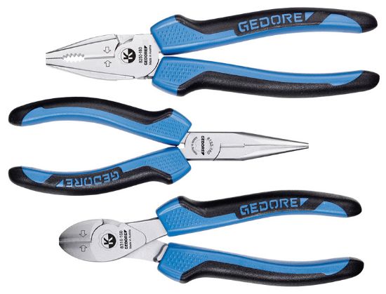 Gedore S 8003 JC Plier Set, 3 Pce