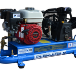 Peerless 00101ES-2TT PHP15 Petrol Air Compressor Belt Drive Honda GX200 320LPM for High Pressure