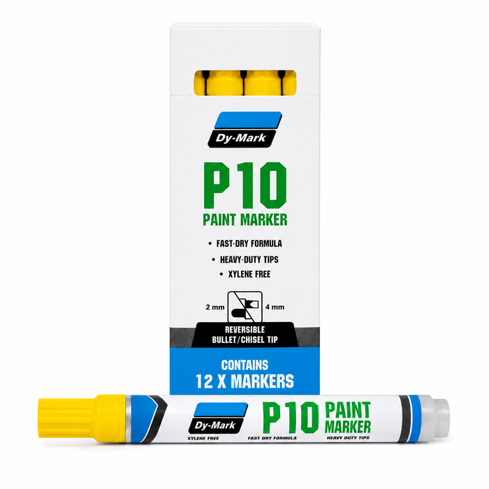 Dy-Mark P10 Paint Marker Yellow 12pk