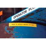 Brady M71C-2000-581-WT Repositionable Vinyl Labels