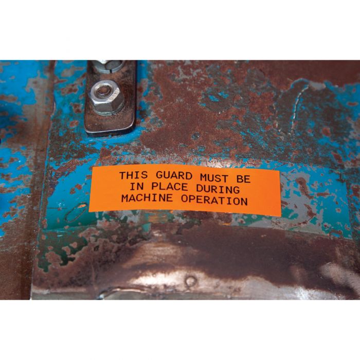 Brady All Weather Permanent Adhesive Vinyl Label Tape for M7 Printers 50.80mm(W) x 15.24m(L) Orange M7C2000595