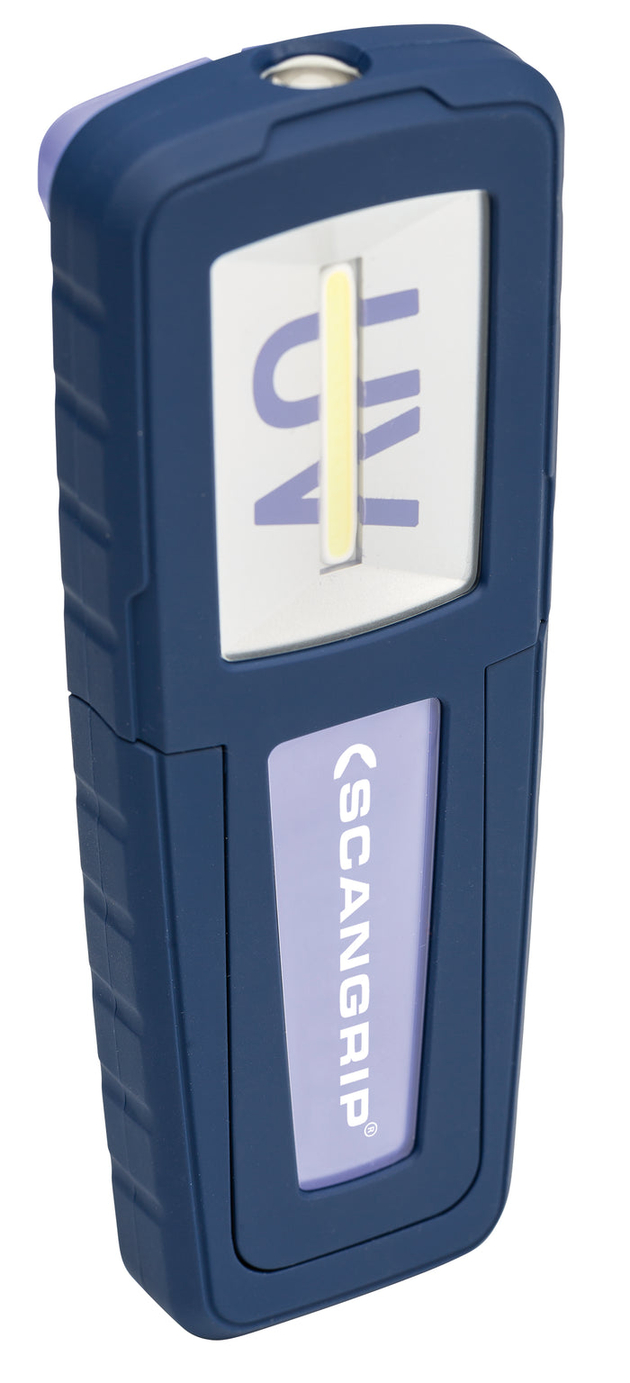 Scangrip UV-FORM Rechargeable LED Work Light with UV-Light on Top