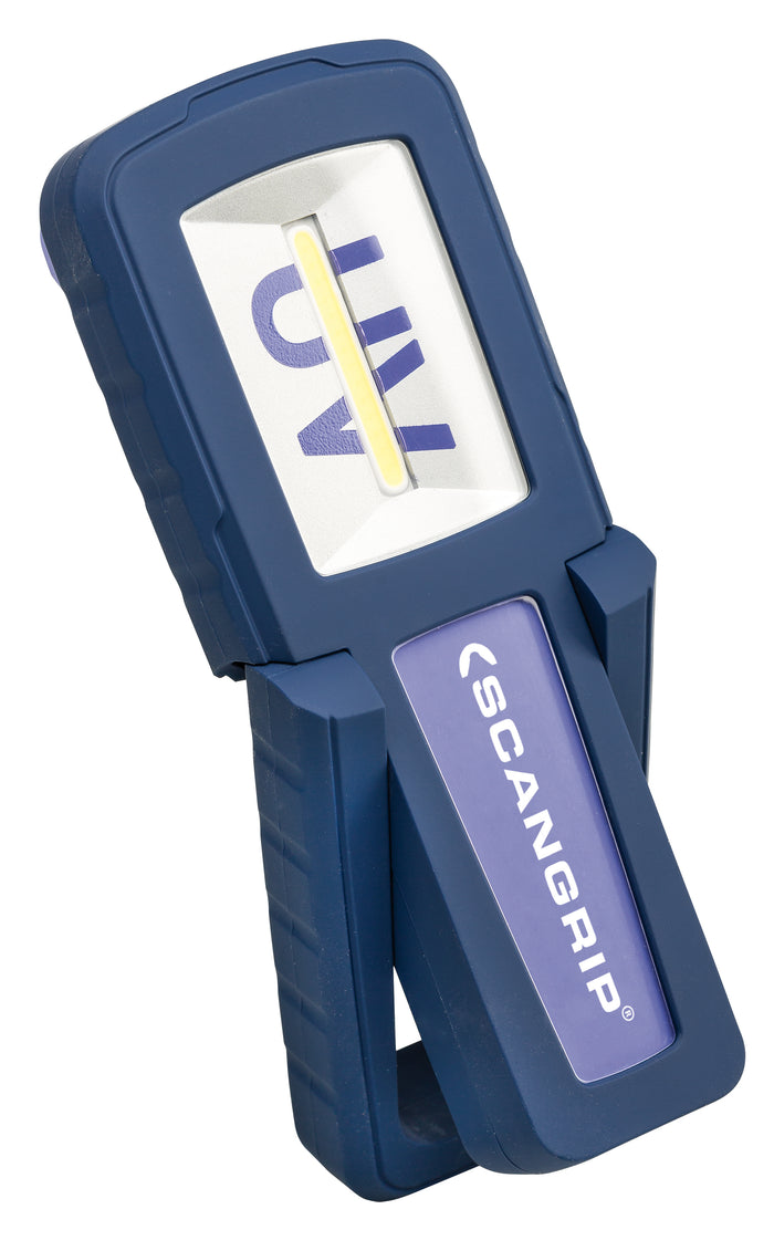 Scangrip UV-FORM Rechargeable LED Work Light with UV-Light on Top