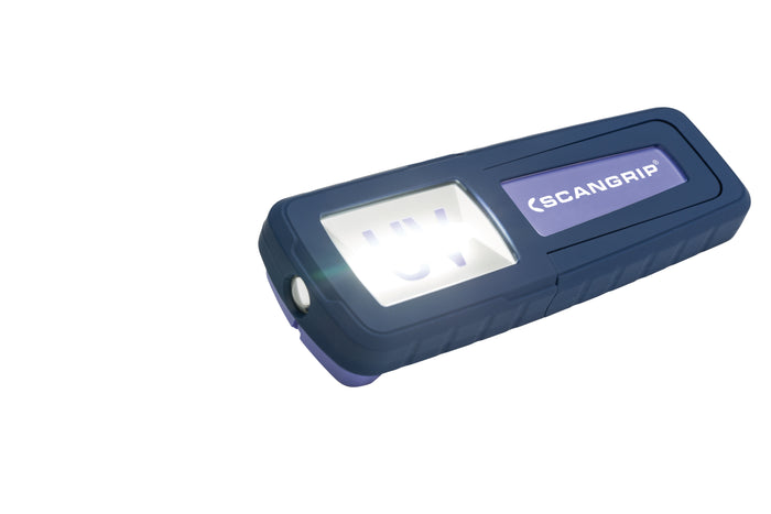 Scangrip UV-FORM Rechargeable LED Work Light with UV-Light on Top