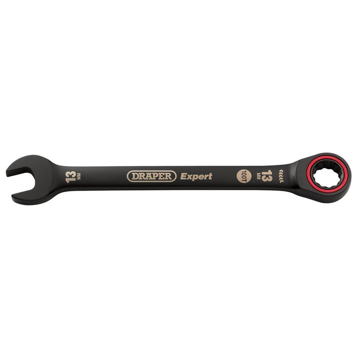 Draper Tools Expert HI-TORQ Metric Ratchet Combination Spanner 13mm Black