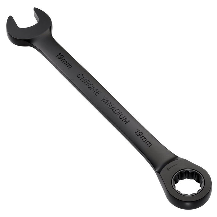 Draper Tools Expert HI-TORQ Metric Ratchet Combination Spanner 19mm Black