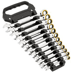 Draper Expert HI-TORQ® Metric Ratchet Combination Spanner Set 12 Pce