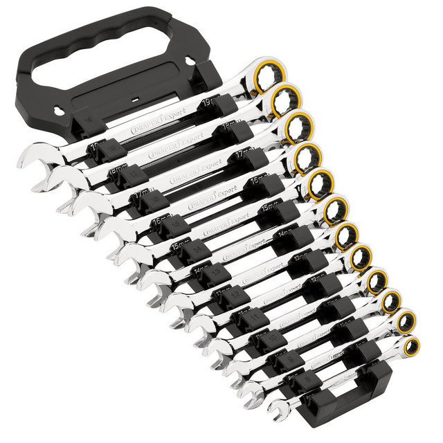 Draper Expert HI-TORQ® Metric Ratchet Combination Spanner Set 12 Pce