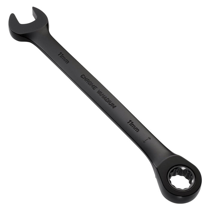 Draper Expert HI-TORQ® Metric Reversible Ratchet Combination Spanner, 11mm, Black
