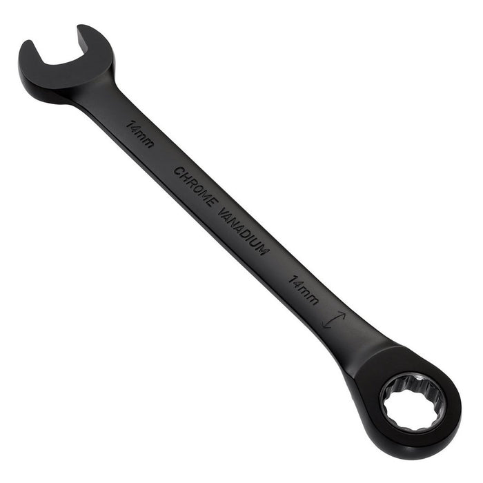 Draper Expert HI-TORQ® Metric Reversible Ratchet Combination Spanner, 14mm, Black