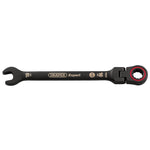 Draper Expert HI-TORQ® Metric Flexible Head Ratchet Combination Spanner 10mm Black