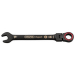 Draper Expert HI-TORQ® Metric Flexible Head Ratchet Combination Spanner 16mm Black