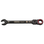 Draper Expert HI-TORQ® Metric Flexible Head Ratchet Combination Spanner 17mm Black