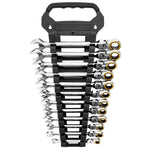 Draper Expert HI-TORQ® Metric Flexible Head Ratchet Combination Spanner Set 12 Pce