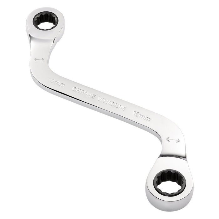 Draper Expert Hi-Torq Double Ring Ratchet S-Shape Spanner 10x12mm