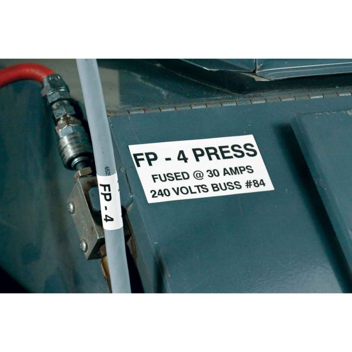 Brady Aggressive Adhesive Multi-Purpose Nylon Labels for M7 Printers - 6.35mm (H) x 38.10mm (W)