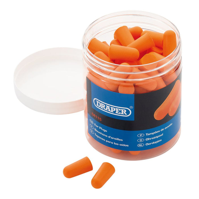 Draper Disposable Ear Plugs Jar of 50 Pairs 04115
