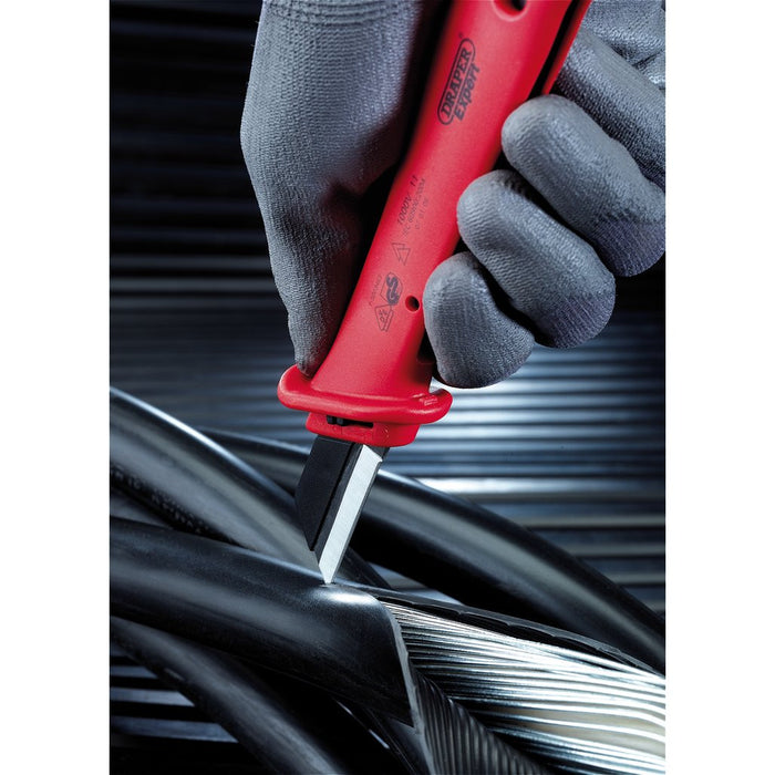 Draper Tools Expert 190mm VDE Approved Fully Insulated Cable Knife 04616