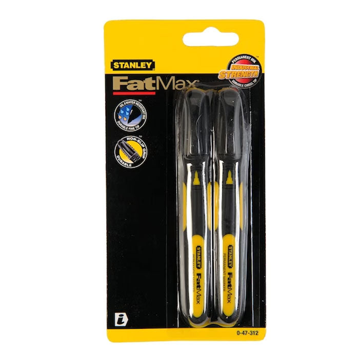 Stanley 2Pc FatMax Permanent Marker Fine Tip