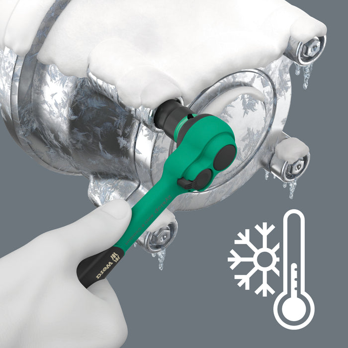 Wera 8100 SB 12 Zyklop Comfort Ratchet Set Reversing Lever 3/8