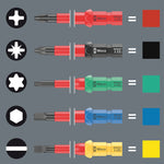 Wera 17 Pce Kraftform Kompakt VDE 17 Universal 1 Tool Finder