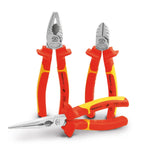 Matador VDE Plier Set, 3 Pce (Comb. Plier, Side Cutter & Straight Needle Nose Pliers)