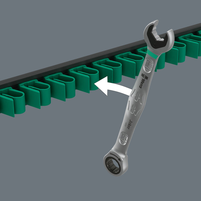 Wera 9631 Magnetic Rail 6000 Joker 2 Combination Spanner Set 5 Pce