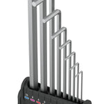 Wera 950/9 Hex-Plus 8 L-Key Set Metric Chrome-Plated Frame 9 Pce