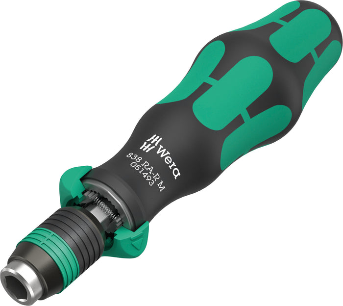 Wera 838 RA-R M Bitholding Screwdriver with Ratchet Function 1/4in x 123.5mm