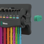 Wera 950/9 Hex-Plus Multicolour 3 L-Key Set Metric Blacklaser 9 Piece 133165