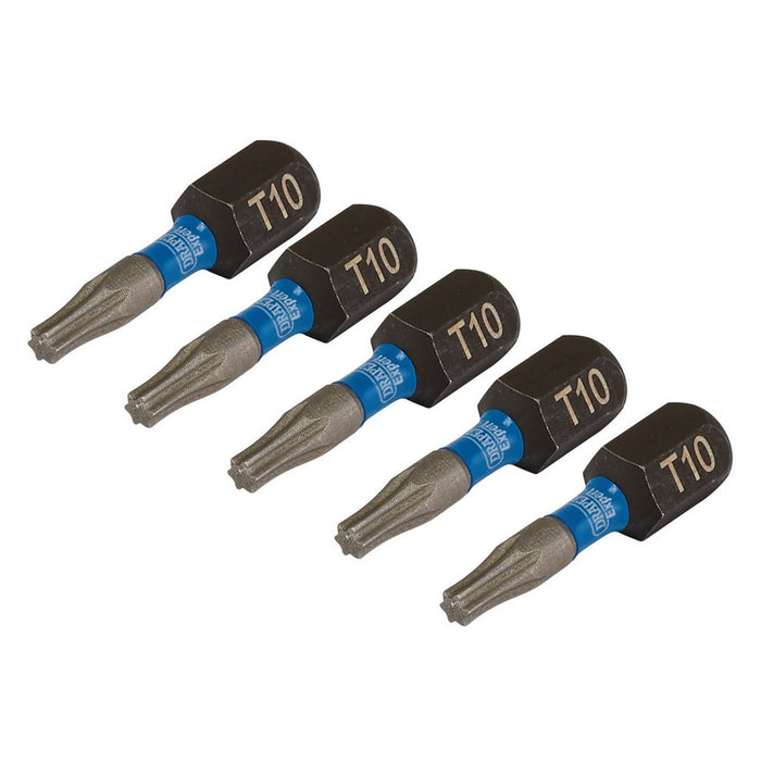 Draper Expert TX-STAR® Impact Screwdriver Bits T10 x 25mm 1/4