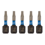 Draper Expert TX-STAR® Impact Screwdriver Bits T10 x 25mm 1/4