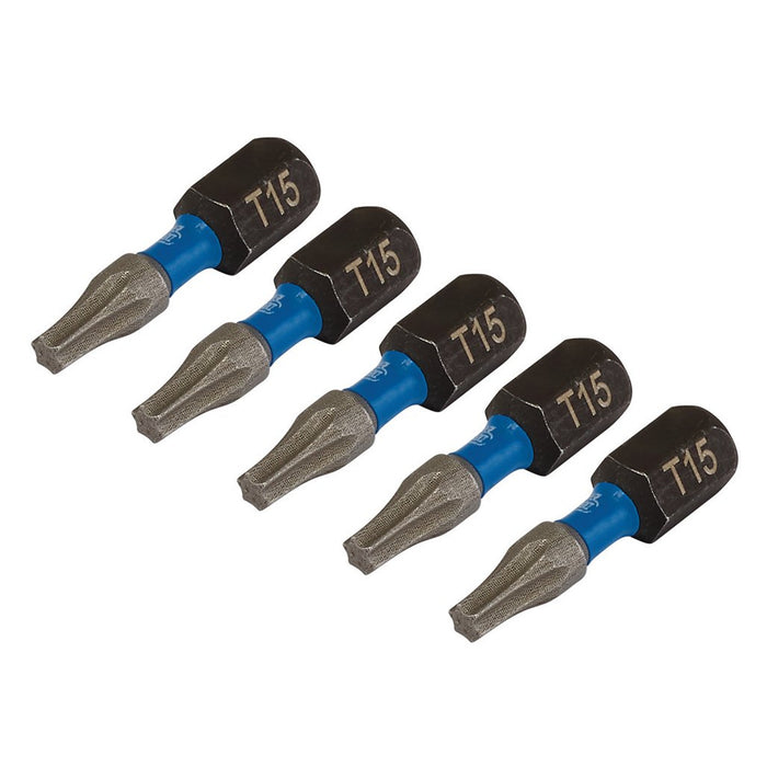Draper Expert TX-STAR® Impact Screwdriver Bits T15 x 25mm 1/4
