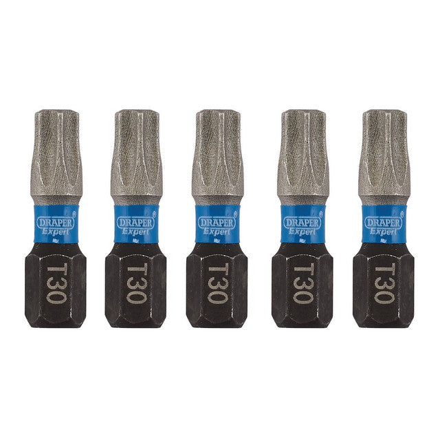 Draper Expert TX-STAR® Impact Screwdriver Bits T30 x 25mm 1/4