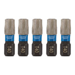 Draper Expert TX-STAR® Impact Screwdriver Bits T40 x 25mm 1/4
