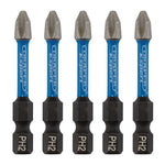 Draper Expert Cross Slot/PH Type Impact Screwdriver Bits PH2x 50mm 1/4