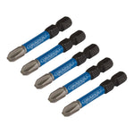 Draper Expert Cross Slot/PH Type Impact Screwdriver Bits PH3 x 50mm 1/4