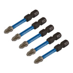Draper Expert PZ-Type Impact Screwdriver Bits No.2 x 50mm 1/4