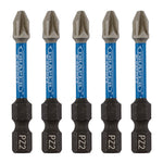 Draper Expert PZ-Type Impact Screwdriver Bits No.2 x 50mm 1/4