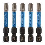Draper Expert PZ-Type Impact Screwdriver Bits No.3 x 50mm 1/4